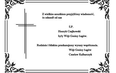 Zdjęcie do Kondolencje