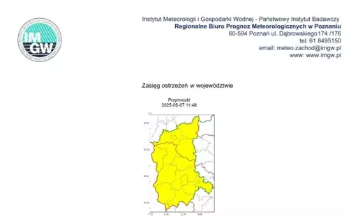 Zdjęcie do Ostrzeżenie meteorologiczne - PRZYMROZKI/