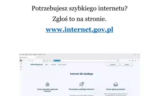 Zdjęcie do Potrzebujesz szybkiego internetu?