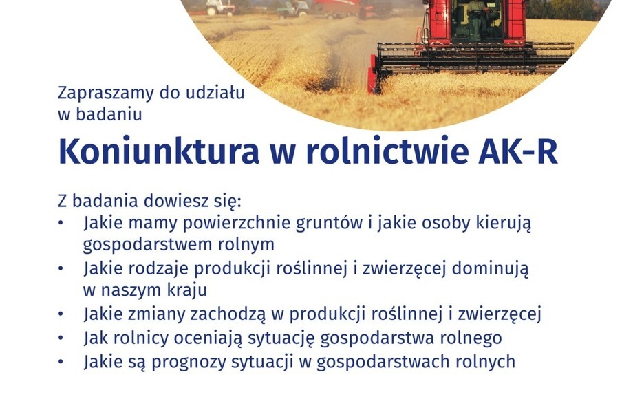 Badanie Koniunktury W Gospodarstwach Rolnych - Portal Informacyjny