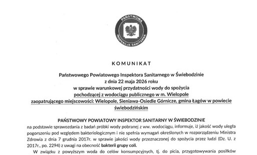 Zdjęcie do Komunikat PPIS w Świebodzinie